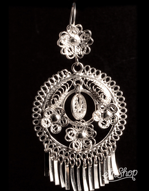 Aretes Filigrana Triple Flor